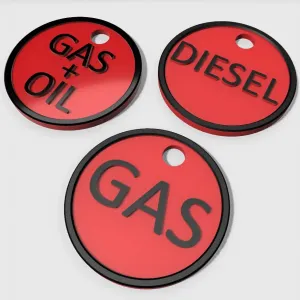 Gas canyster tags EN/CZ