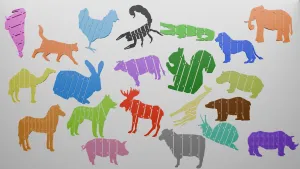 Flexible Animals 20 Pack (Print In Place)
