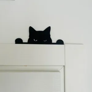 Peeking Cat Door or Frame Topper Decoration