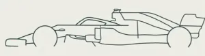 Outline Formula 1 car