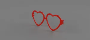 frame heart san valentine glasses
