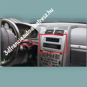 Peugeot 407 műszerfal kijelzőkeret 9657788777