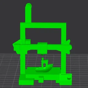 3d printer printing a benchy