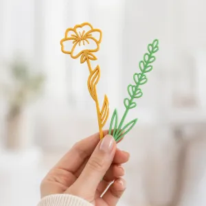 Minimal Floral Bouquet Decor - 6 Pcs Bundle