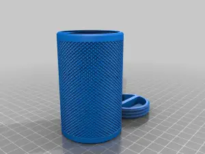 Knurled Flush Screw Lid Container - 50mm X 80mm