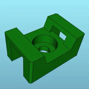 Cable tie mount with screw hole