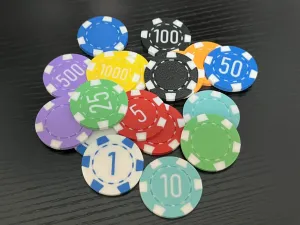 Poker Chips Plain and Numbered