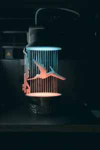 The Cyberdactyl - Suspended Pterodactyl Lamp