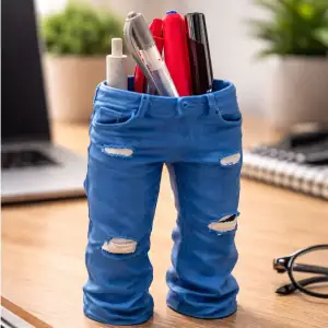 Jeans as a pen holder