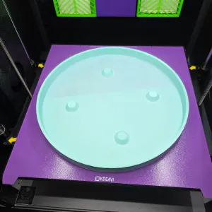 Water plate for large planter with drain holes