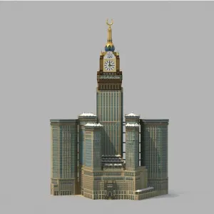 3D Model of Makkah Royal Clock Tower (Abraj Al-Bait) - تصميم