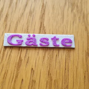 Gäste Schild