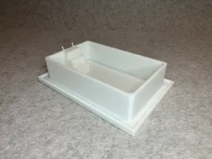 Dollhouse garden swimming pool miniature house