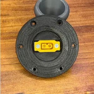 Speaker terminal flange for wall mount XT60 connector