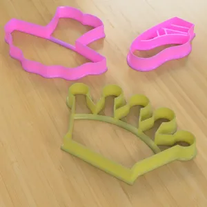 Ballerina Tutu, Shoe and Crown cutters