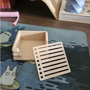 Postit holder with stencil