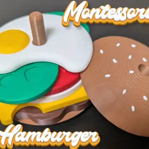 Montessori Hamburger Sorting Stacking toy