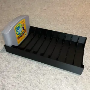 Games stand for Nintendo 64 N64 cartridges