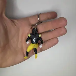 American football player keychain
