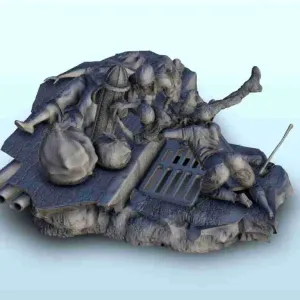 Group of zombies in town - figure dark miniatures warhammer