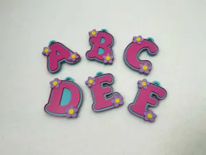 Floral Letter Keychains