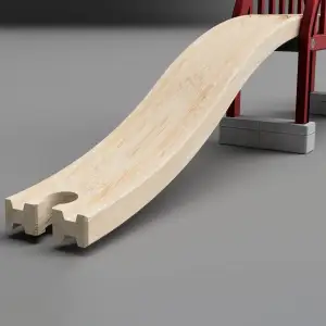 Rail up and down (wooden rails)