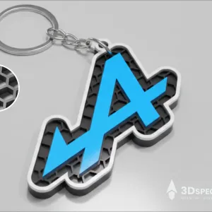 Alpine logo keychain