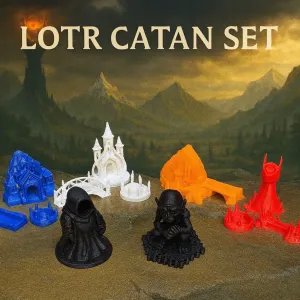 Lord of the Rings Themed Catan Set – Full Custom Piece Colle