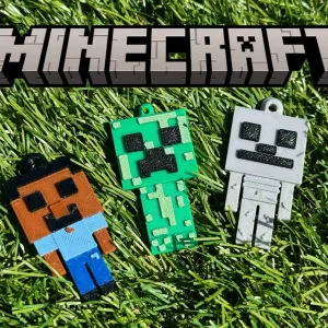 Best Minecraft keychain creeper skeleton steve