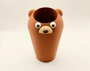 Bear Car Cup Holder Bin - Cute Auto Organizer