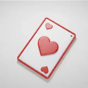 Card of Hearts NFC Keychain