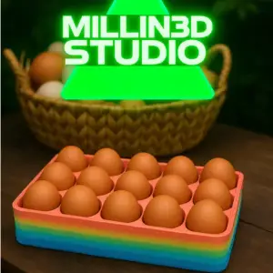 Chicken Egg Tray Carton holder - Easy Free Print