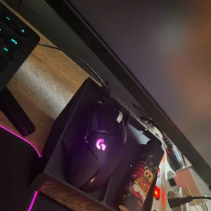 Mouse shelf on desk (double)