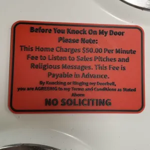 Before you knock