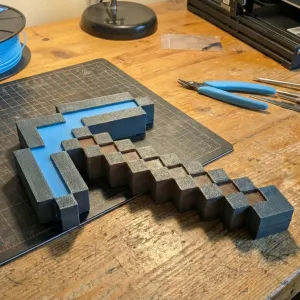 Minecraft Pickaxe (Scalable)