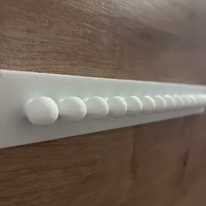 Wall-Mounted Necklace Holder – Linear Layout(15 Hooks)