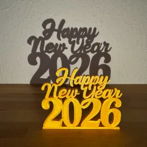 Happy New Year Aufsteller für Silvester