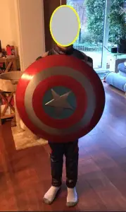 Full sized captain america shield
