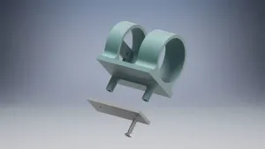 Motor Mount D28 (Diamond Profi) for Flying Wing or Delta Win
