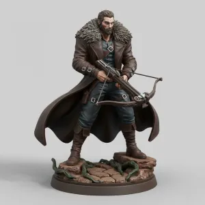 Grim Huntmaster – Frostland Crossbow Ranger 3D Figurine