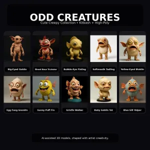 Odd Creatures Collection – Cute Creepy Monters