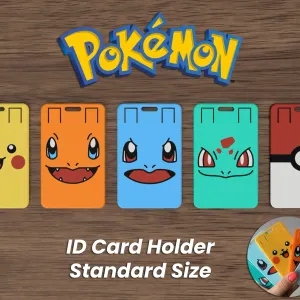 Pokémon ID badge Bulbasaur, Charmander, Squirtle, Pikachu