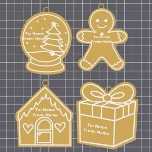 Cute Christmas Gift Tags – Editable Text | DIY Gift Wrapping