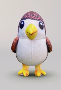 Cute Standing Bird (Luma AI-Generated)