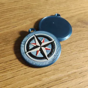 Wind rose keychain