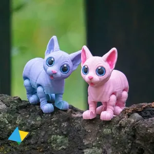 Flexy Sphynx Cat No Supports