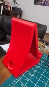 Modern Phone Stand with Charging Cable Access