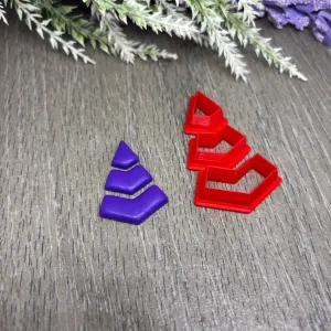CHEVRON CLAY CUTTER SET
