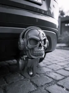 Skull Trailer Hitch Cover