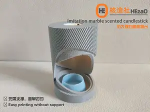Imitation marble scented candlestick 仿大理石香薰烛台